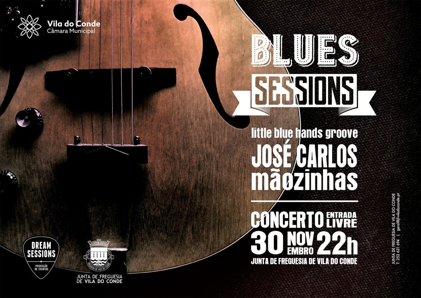 As grandes noites de Blues em formato acústico estão de volta a Vila Do Conde. José Carlos Mãozinhas é o bluesman escolhido para a Blues Sessions de 30 de novembro