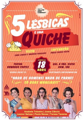 5 LÉSBICAS E UMA QUICHE | TEATRO ARMANDO CORTEZ - Estamos em 1956