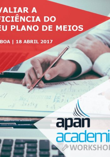 Interpretar a informação contida num plano de meios é de vital importância para assegurar uma eficaz comunicação com o target de uma marca.|A APAN Academia promove no dia 18 de abril uma formação "Como avaliar a eficiência do seu plano de meios". Faça já a sua inscrição|Interpretar a informação contida num plano de meios é de vital importância para assegurar uma eficaz comunicação com o target de uma marca.