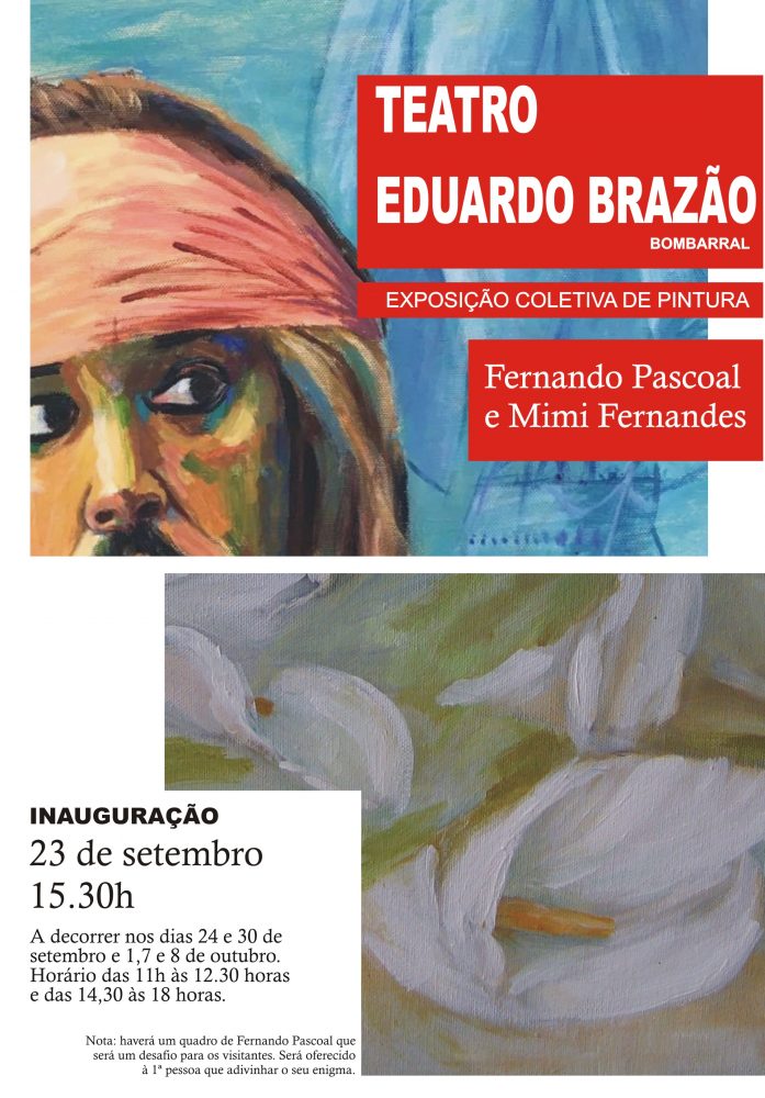 Fernando Pascoal e Mimi Fernandes juntam-se para uma exposição colectiva de pintura que vai decorrer no Bombarral no Teatro Eduardo Brazão. Quando se tem o privilégio de chegar aos 99 anos