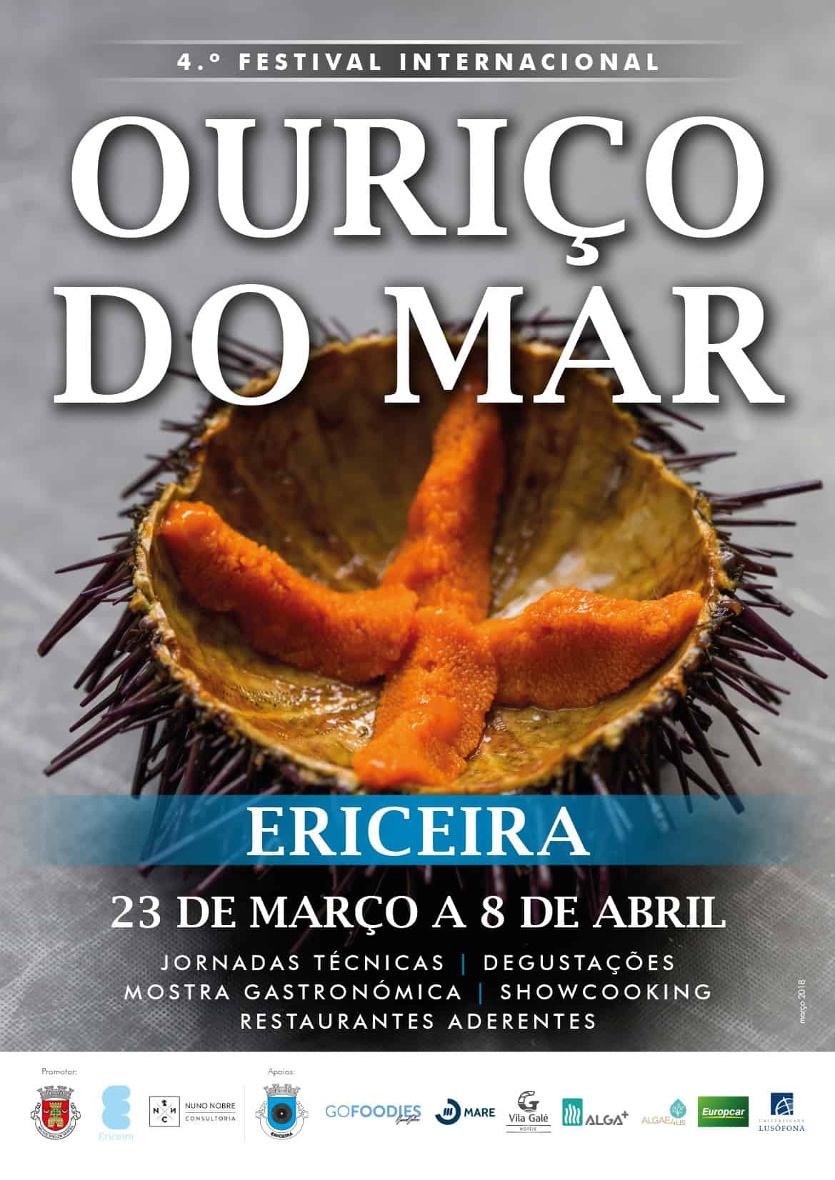 O Festival Internacional do Ouriço-do-Mar está de volta à Ericeira. Os cozinheiros sempre o desejaram. Os conhecedores do mar sempre o procuraram. Os locais que têm a sorte de o ter como produto local sempre o respeitaram. Quem o provou sempre se rendeu ao seu sabor intenso e único.