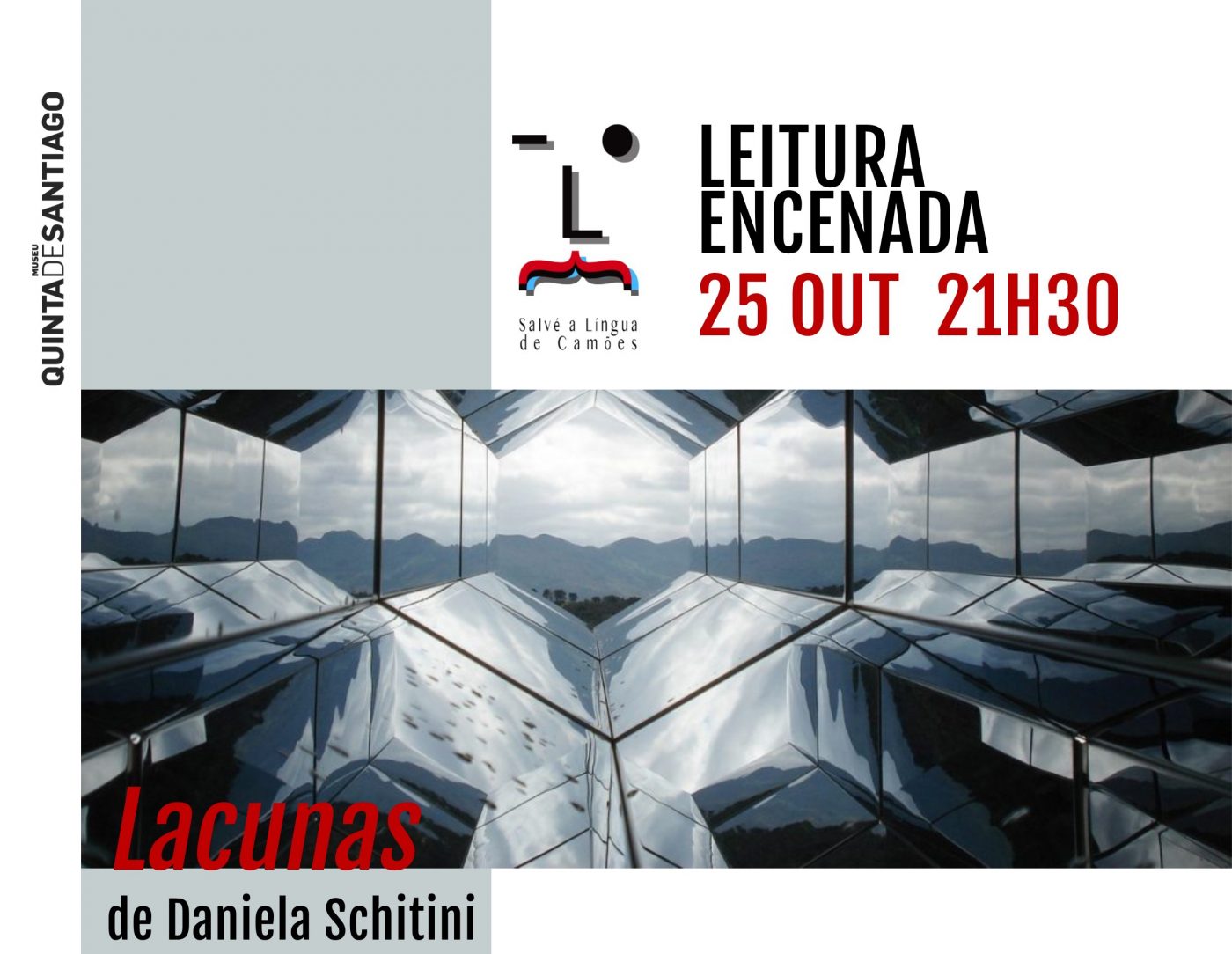 Lacunas de Daniela Schitini em leitura encenada na Quinta de Santiago