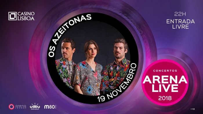 Os Azeitonas são a próxima banda a atuar no Casino Lisboa. Com o Arena Lounge sucessivamente esgotado