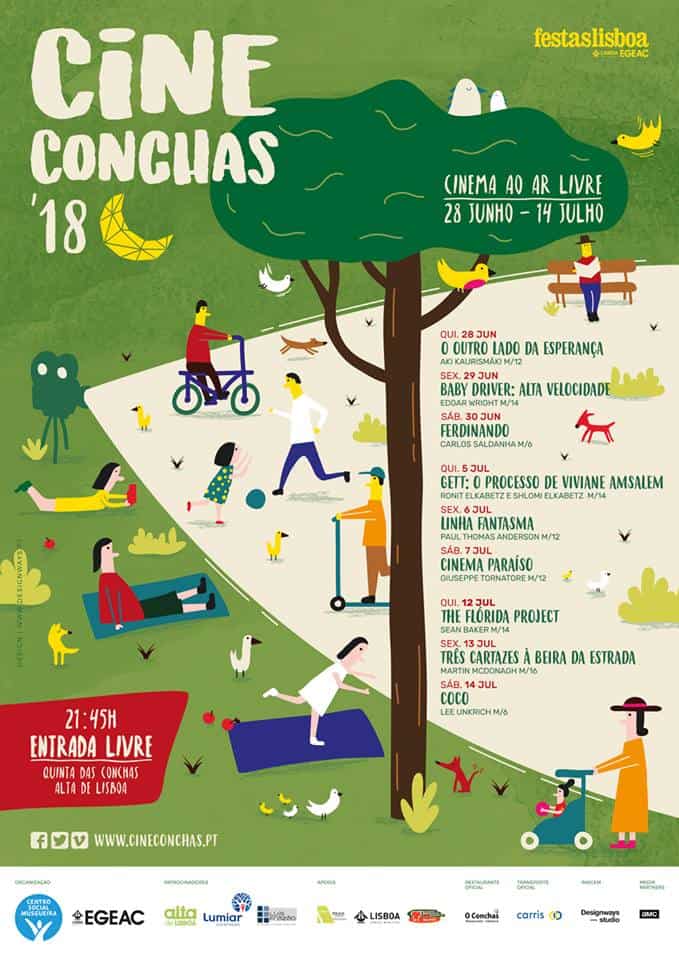 CINECONCHAS’18 | CINEMA AO AR LIVRE | PARQUE DAS CONCHAS | LISBOA