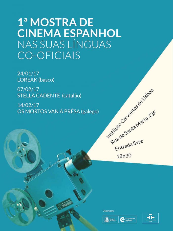 A Seção de Cultura da Embaixada de Espanha e o Instituto Cervantes de Lisboa organizam a 1ª Mostra de Cinema Espanhol nas suas Línguas Co-oficiais