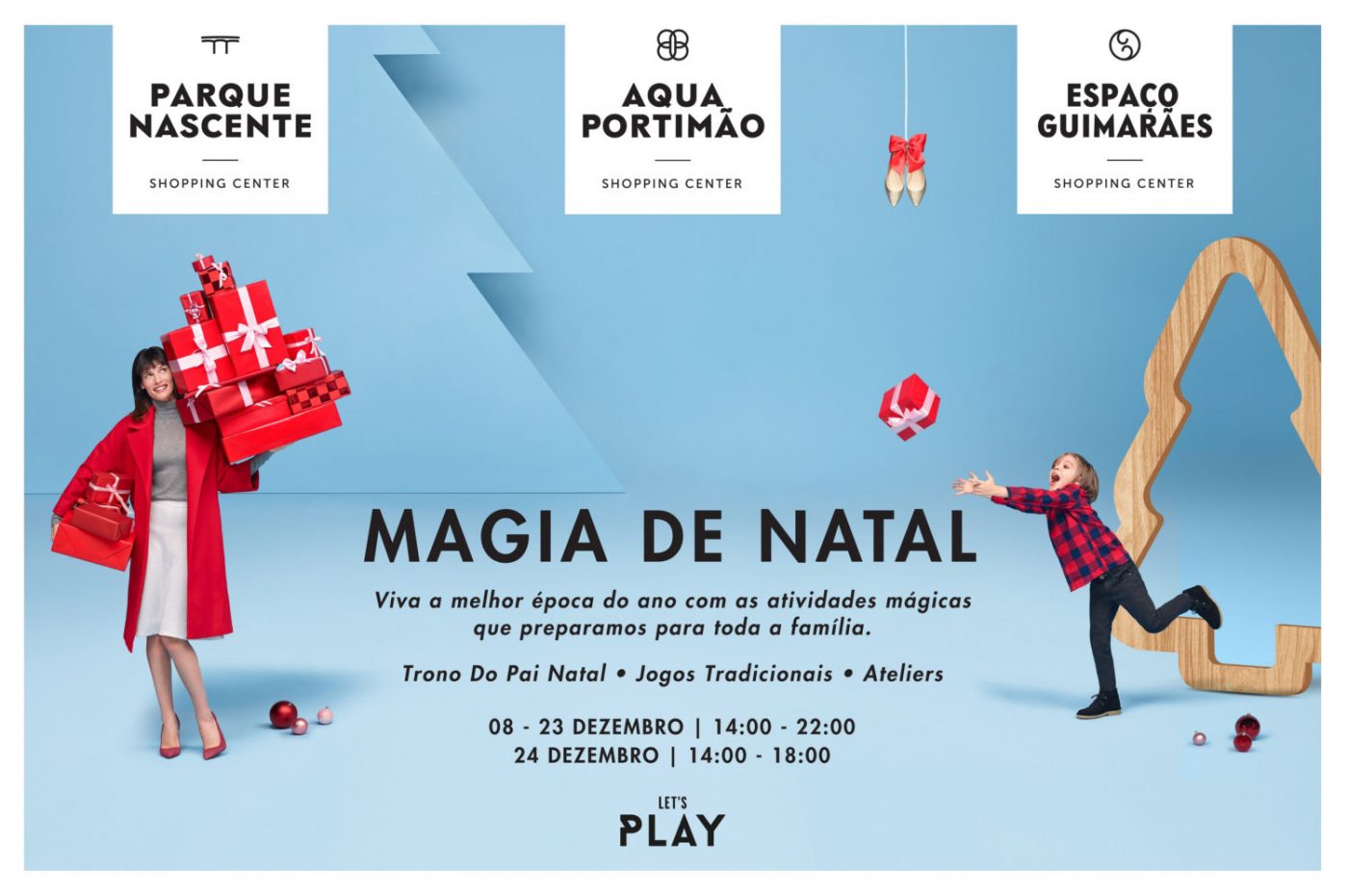 A Magia de Natal chega aos centros comerciais Aqua Portimão