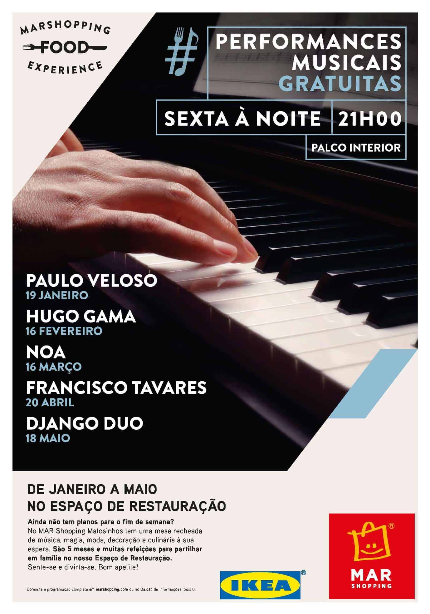 CANTORA E VIOLINISTA NOA ATUA NO MAR SHOPPING MATOSINHOS