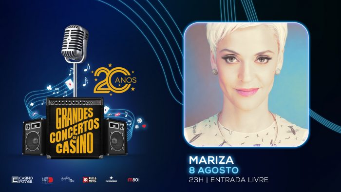 Mariza é o grande nome do panorama musical português que vai encerrar os Grandes Concertos do Casino Estoril, nesta sua edição de 2019, apresentando-se, na próxima Quinta-Feira, 8 de Agosto, às 23 horas, no Lounge D do Casino Estoril. A entrada é livre.