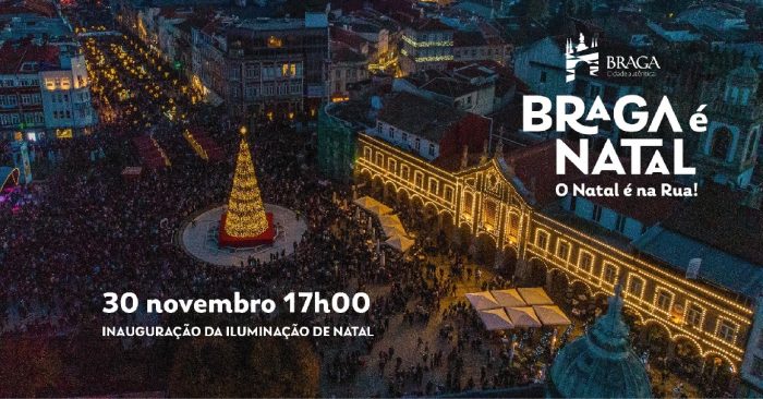 No dia 30 de Novembro (Sábado), Braga ilumina-se com a magia do Natal. Venha participar na inauguração da iluminação e da Árvore de Natal, que irá decorrer na Praça da República (Arcada).