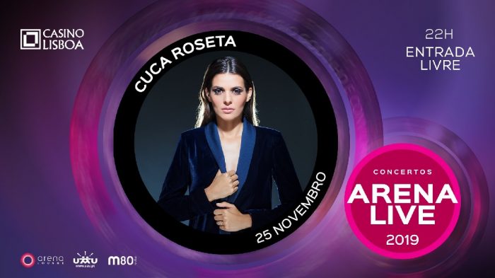 Cuca Roseta sobe ao palco central do Arena Lounge do Casino Lisboa, na próxima Segunda-Feira, 25 de Novembro, pelas 22h00  para interpretar as melhores composições do álbum “Luz”.