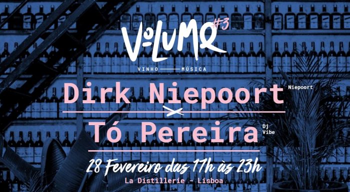 VOLUME #3 - A DANÇA DO VINHO COM DIRK NIEPOORT E TÓ PEREIRA - VOLUME é uma festa que cruza a música e o vinho, um DJ e um enólogo, um pouco de conversa e alguma dança num ambiente descontraído e intimista. Para a terceira edição, o projeto convida Dirk Niepoort e o DJ Tó Pereira que se propõem a um diálogo de sons e sabores com o volume certo.