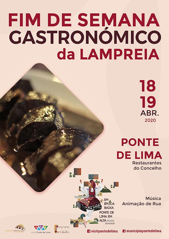 FIM DE SEMANA GASTRONÓMICO DA LAMPREIA 2020 EM PONTE DE LIMA