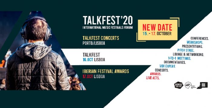 O Talkfest e o Iberian Festival Awards, previstos para o próximo fim de semana em Lisboa, foram adiados pela Aporfest - Associação Portuguesa Festivais Música, entidade responsável pela sua realização