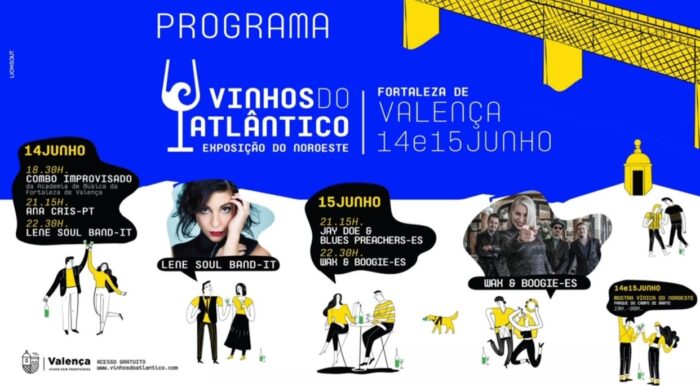 VINHOS DO ATLÂNTICO - EXPOSIÇÃO DO NOROESTE 2024 - A Fortaleza de Valença do Minho, recebe nos dias 14 e 15 de junho, o evento Vinhos do Atlântico - Exposição do Noroeste 2024. Esta exposição pretende e ambiciona agregar numa estratégia de comunicação coesa um terroir vínico transfronteiriço que abarca o Minho e a Galiza, elegendo Valença como palco internacional para uma Mostra Vínica capaz de unir grandes referências dos vinhos do Noroeste Ibérico!