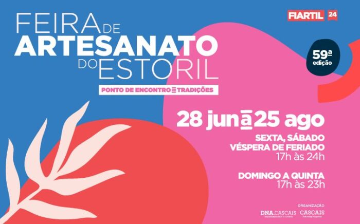 FEIRA DE ARTESANATO DO ESTORIL 2024 - A 59.ª edição da Feira de Artesanato do Estoril, volta a acontecer na FIARTIL, o espaço que lhe dá nome, de 28 de junho a 25 de agosto.