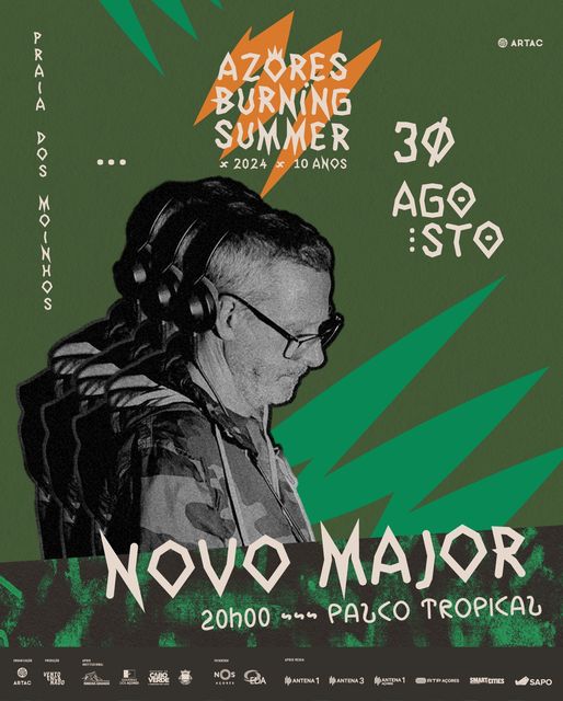 AZORES BURNING SUMMER FESTIVAL 2020 - O Festival Azores Burning Summer 2024 decorre nos dias 30 e 31 de agosto, na Praia dos Moinhos em Porto Formoso, ilha de São Miguel, naquela que é a sua 10ª edição.