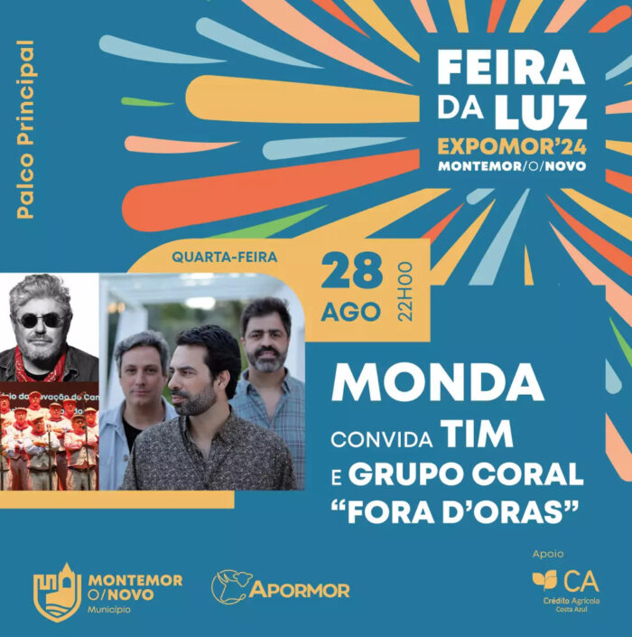 FEIRA DA LUZ 2024 EXPOMOR | MONTEMOR-O-NOVO - A Câmara Municipal de Montemor-o-Novo e a APORMOR realizam de 28 de agosto a 2 de setembro a Feira da Luz 2024 Expomor. Reconhecido como um dos grandes certames da região, a feira é uma referência importante na divulgação e promoção da atividade económica, cultural e recreativa, não só pelo número crescente de expositores e visitantes, mas também pelo constante aumento das condições do Parque de Exposições Municipal/Parque de Leilões de Gado e das atividades desenvolvidas.