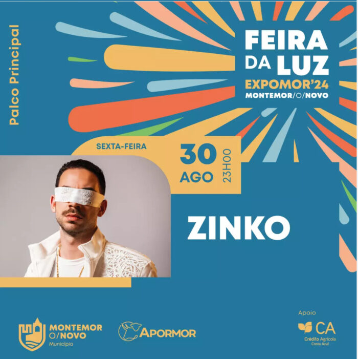 FEIRA DA LUZ 2024 EXPOMOR | MONTEMOR-O-NOVO - A Câmara Municipal de Montemor-o-Novo e a APORMOR realizam de 28 de agosto a 2 de setembro a Feira da Luz 2024 Expomor. Reconhecido como um dos grandes certames da região, a feira é uma referência importante na divulgação e promoção da atividade económica, cultural e recreativa, não só pelo número crescente de expositores e visitantes, mas também pelo constante aumento das condições do Parque de Exposições Municipal/Parque de Leilões de Gado e das atividades desenvolvidas.