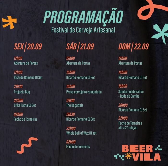 BEER VILA 2024 | FESTIVAL DE CERVEJA DE MARVILA - O BEER VILA 2024, festival de cerveja artesanal, vai decorrer nos dias 20, 21 e 22 de setembro, na Fábrica do Braço de Prata, em Marvila, nesta que é a sua primeira edição. Marcam presença neste evento as principais marcas de cerveja artesanais, bem como algumas marcas internacionais.