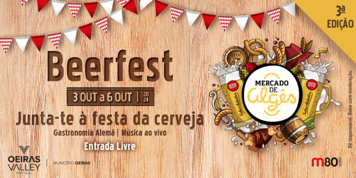 BEERFEST 2024 | MERCADO DE ALGÉS - O Beerfest está de regresso ao Mercado de Algés para a sua 3ª edição, de 03 a 06 de outubro.