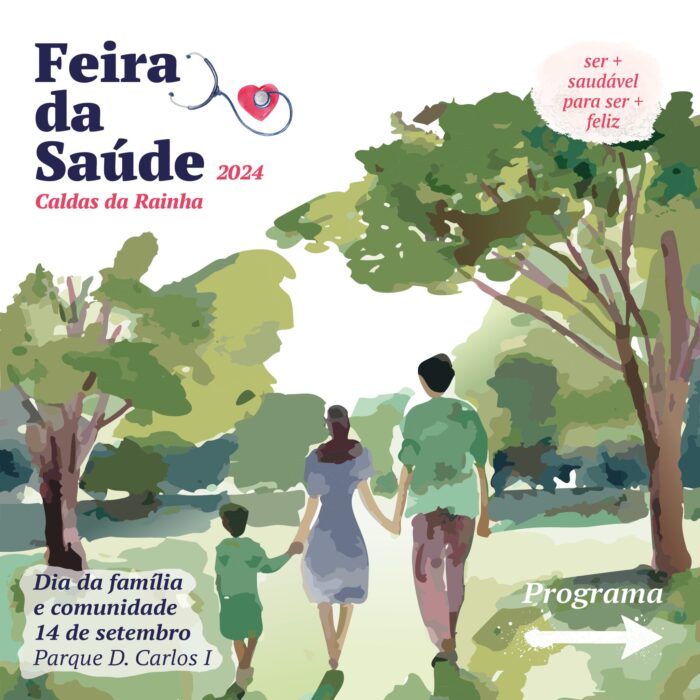 FEIRA DA SAÚDE 2024 | CALDAS DA RAINHA - Vai decorrer nas Caldas da Rainha, no Parque D. Carlos I, nos dias 14 e 20 de setembro, organizada pelo Município local, a 2ª edição da Feira da Saúde 2024, uma iniciativa gratuita, com a duração de três dias, no âmbito da saúde e do bem-estar,  e na Expoeste, no dia 2 de outubro, com um programa de atividades destinado a diferentes públicos.