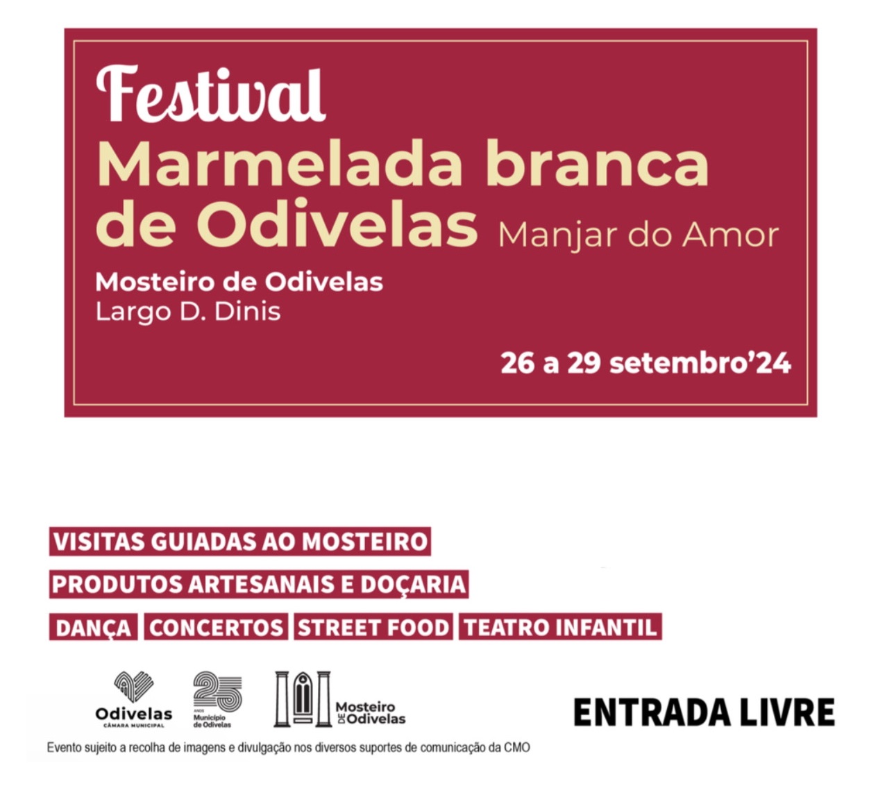 FESTIVAL DA MARMELADA BRANCA DE ODIVELAS 2024