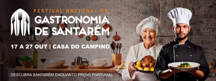 FESTIVAL NACIONAL DE GASTRONOMIA 2024 | SANTARÉM - O maior festival gastronómico do país, completa este ano, a sua  43.ª edição sob o mote “Tradição com sabor a futuro”. Das tasquinhas aos chefs, há muito para comer e beber de 17 a 27 de outubro, na Casa do Campino.