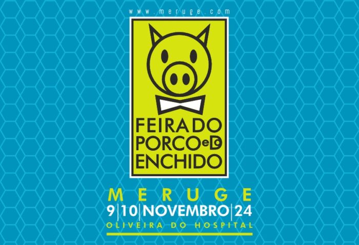 21ª FEIRA DO PORCO E DO ENCHIDO 2024 | MERUGE - Nos dias 9 e 10 de Novembro, de 2024, a Lage Grande e o Terreiro do Santo, na localidade de Meruge, Concelho de Oliveira do Hospital, vão encher-se de gente, animação, artesanato e sabores únicos da gastronomia local, para celebrar a 21ª edição da Feira do Porco e do Enchido 2024. Marque já na sua agenda dos eventos imperdíveis.