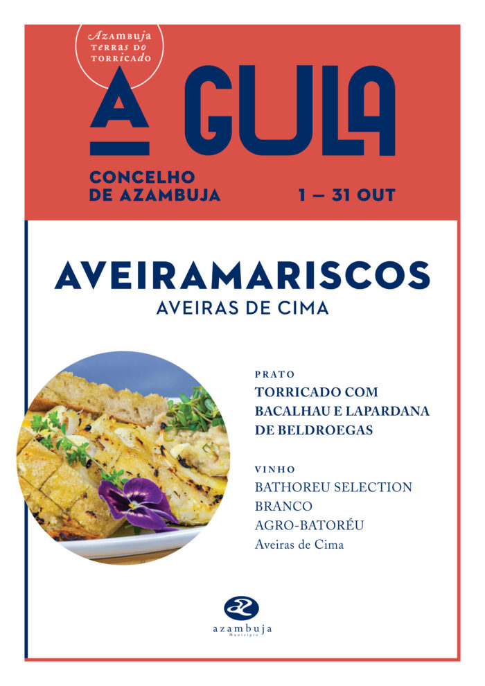 A GULA 2024 - À MESA DOS RESTAURANTES DA AZAMBUJA - A GULA, é um evento gastronómico promovido pelo Município de Azambuja. “A GULA – à mesa dos restaurantes do concelho”, neste ano 2024 vai decorrer entre os dias 01 e 31 de outubro.