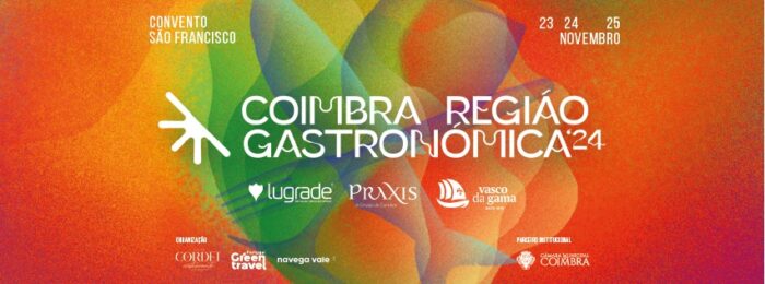 COIMBRA REGIÃO GASTRONÓMICA 2024 - O Convento de São Francisco na cidade de Coimbra, vai receber de 23 a 25 de novembro, a primeira edição do Coimbra Região Gastronómica, o evento que promete transformar Coimbra no epicentro da gastronomia, dos vinhos e do turismo gastronómico da Região Centro.