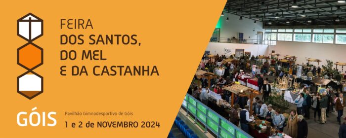 FEIRA DOS SANTOS, DO MEL E DA CASTANHA 2024 | GÓIS - Em Góis, não há outono sem a típica Feira dos Santos, do Mel e da Castanha, este ano, com uma programação de dois dias – 01 e 02 de novembro – recheada de muitas surpresas e animação para toda a família.