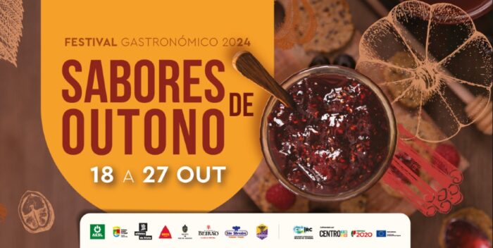 FESTIVAL SABORES DE OUTONO 2024 | LOUSÃ - De 18 a 27 de outubro, o Festival Sabores de Outono 2024, na Lousã, oferece a degustação de um conjunto de pratos que fazem a apologia da gastronomia regional e dos produtos endógenos.