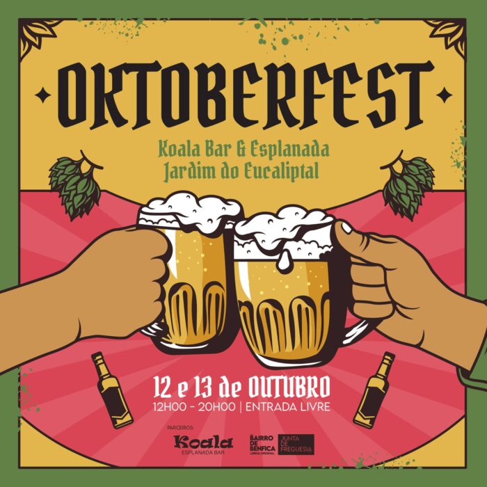 OKTOBERFEST 2024 | JARDIM DO EUCALIPTAL EM BENFICA - No fim-de-semana de 12 e 13 de outubro, há um festival de Cerveja em Benfica.