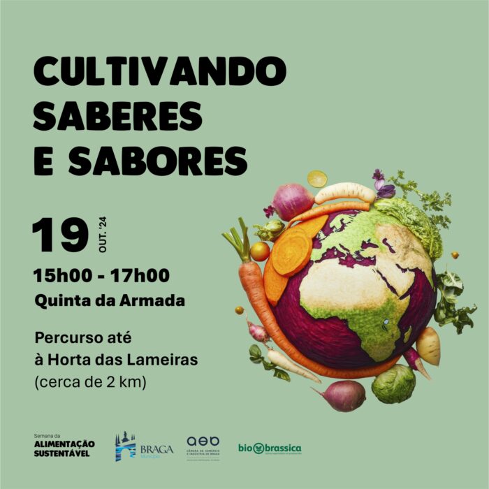 SEMANA DA ALIMENTAÇÃO SUSTENTÁVEL 2024 | BRAGA - O Município de Braga vai assinalar a Semana da Alimentação Sustentável, entre 14 e 19 de Outubro, com um conjunto de actividades que visam a sensibilização da comunidade para os benefícios de uma alimentação saudável e a adopção de estilos de vida saudáveis e sustentáveis.