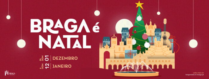 BRAGA É NATAL 2024  - De 01 de dezembro a 12 de janeiro, Braga é Natal! As ruas, praças e avenidas iluminam-se com milhares de luzes, que vão aquecer os corações dos Bracarenses e de todos quantos visitam a Cidade nesta quadra festiva.