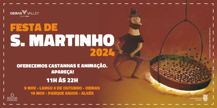 FESTAS DE SÃO MARTINHO 2024 | OEIRAS E ALGÉS - As Festas de São Martinho 2024 estão de volta ao Município de Oeiras, mantendo viva a tradição. O município tem 12 toneladas de castanhas para oferecer, assadas em dois grandes grelhadores de rua, acompanhadas pelo famoso vinho de Carcavelos 'Villa Oeiras' e muita diversão para todos.